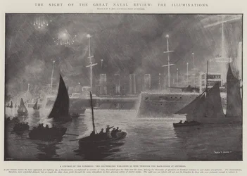 Die Nacht der großen Marineparade, die Illuminationen